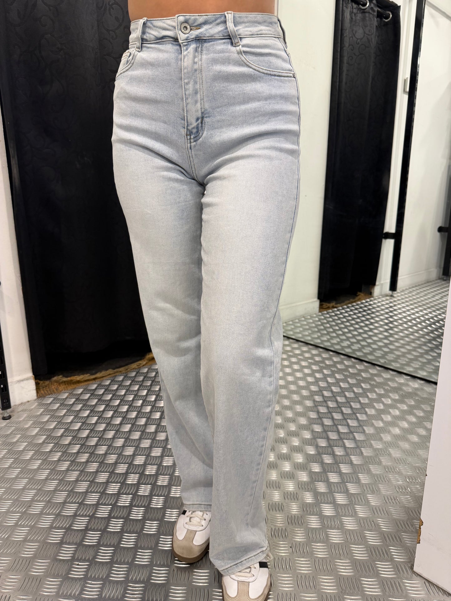 Lichtblauwe wide leg HM