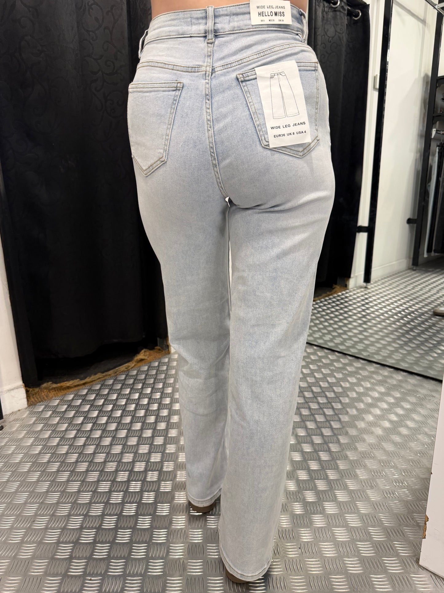 Lichtblauwe wide leg HM