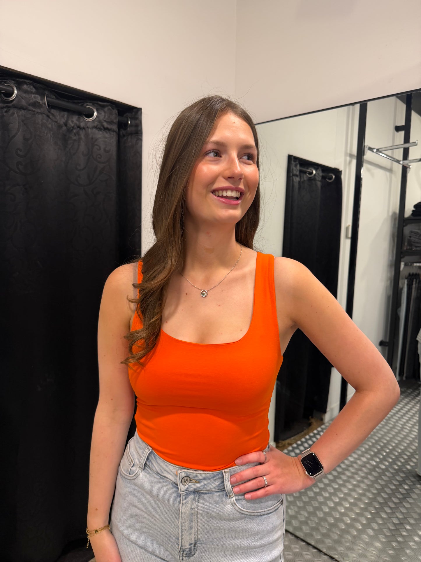 Oranje basic top