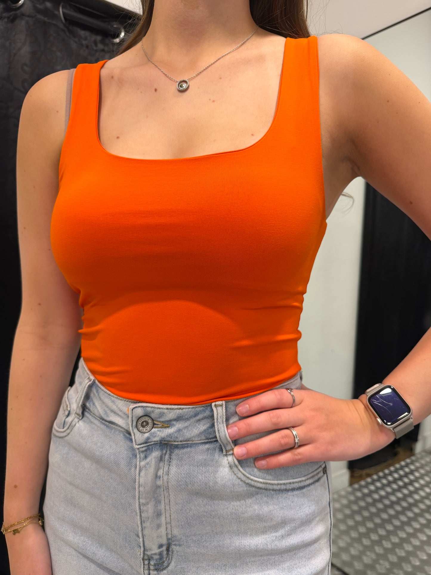 Oranje basic top