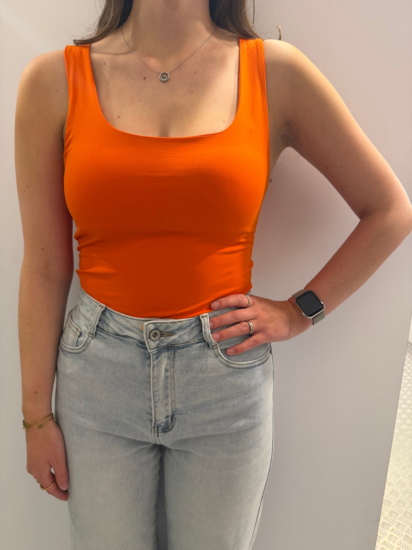 Oranje basic top