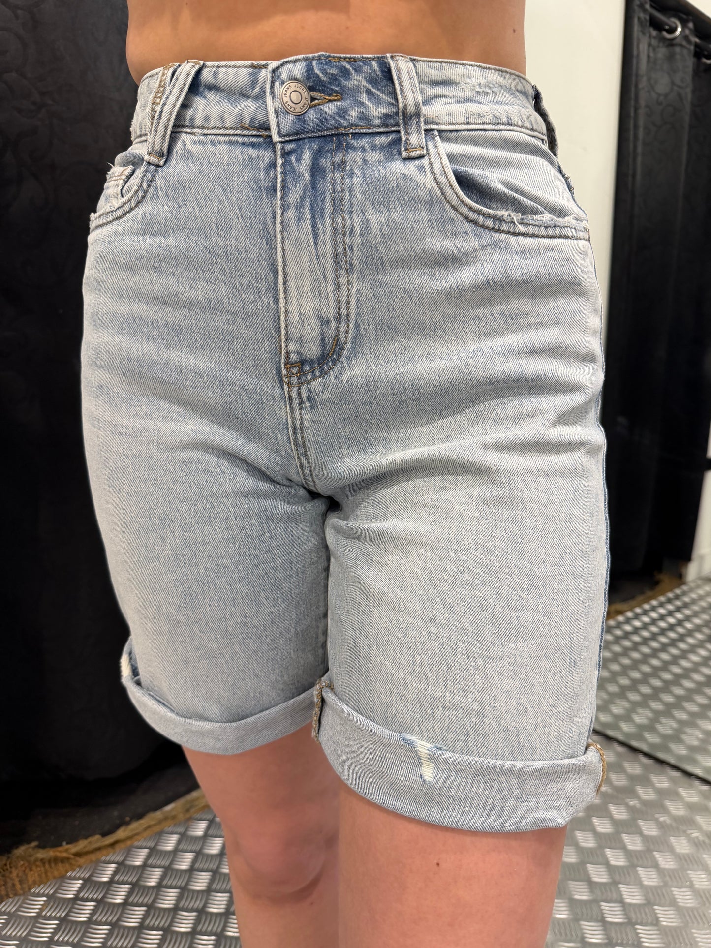 Baggy bermuda denim short Hello miss