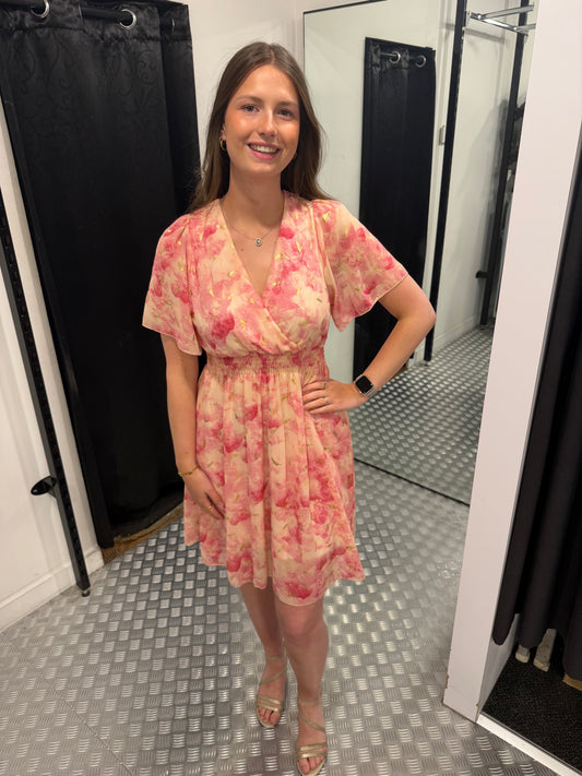 Pinky midi summer dress
