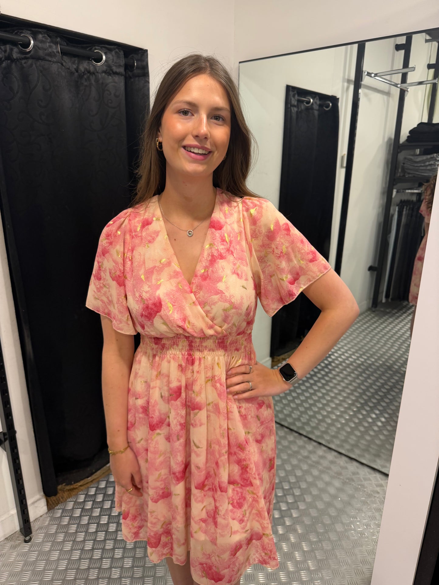 Pinky midi summer dress