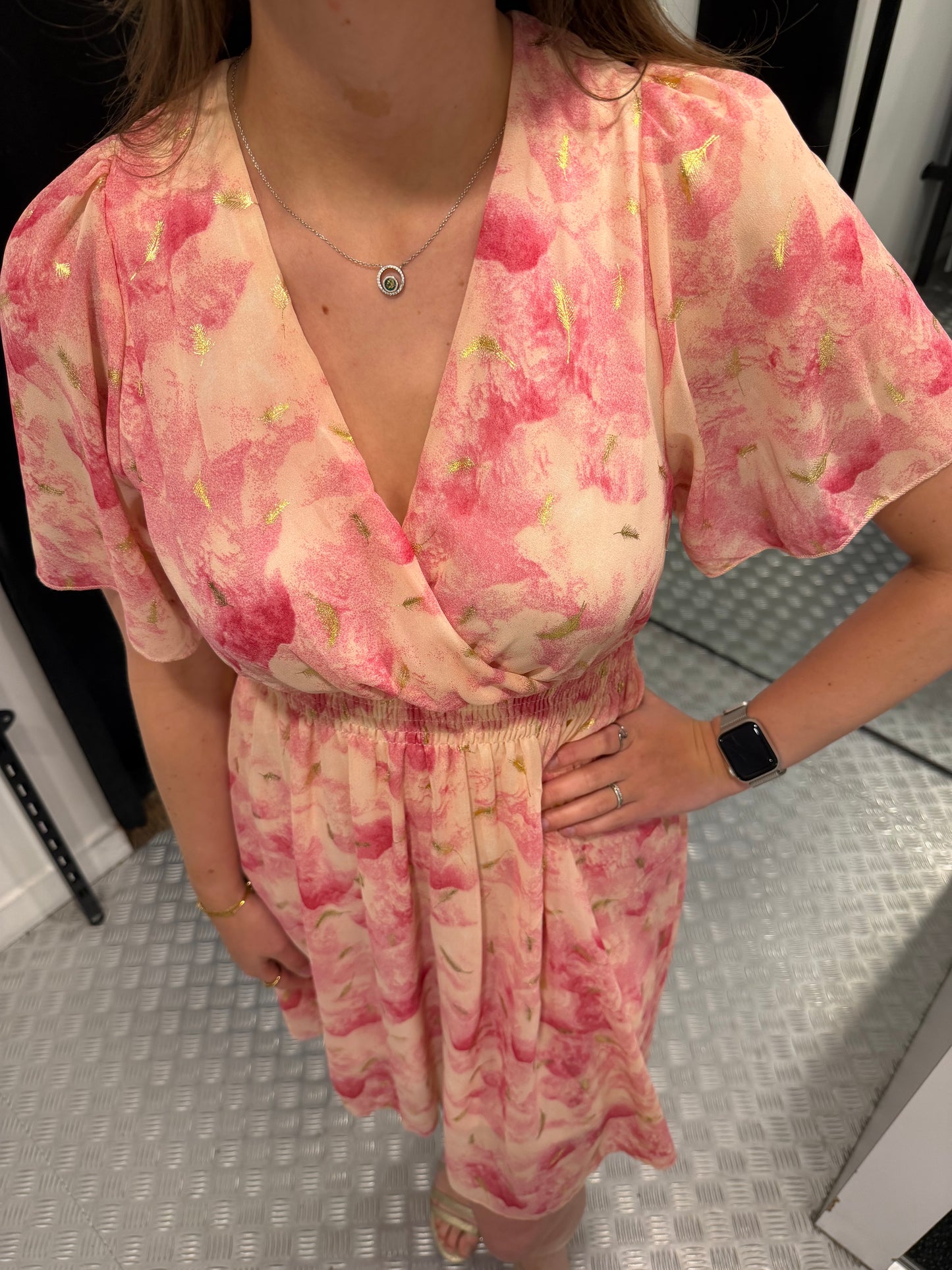 Pinky midi summer dress