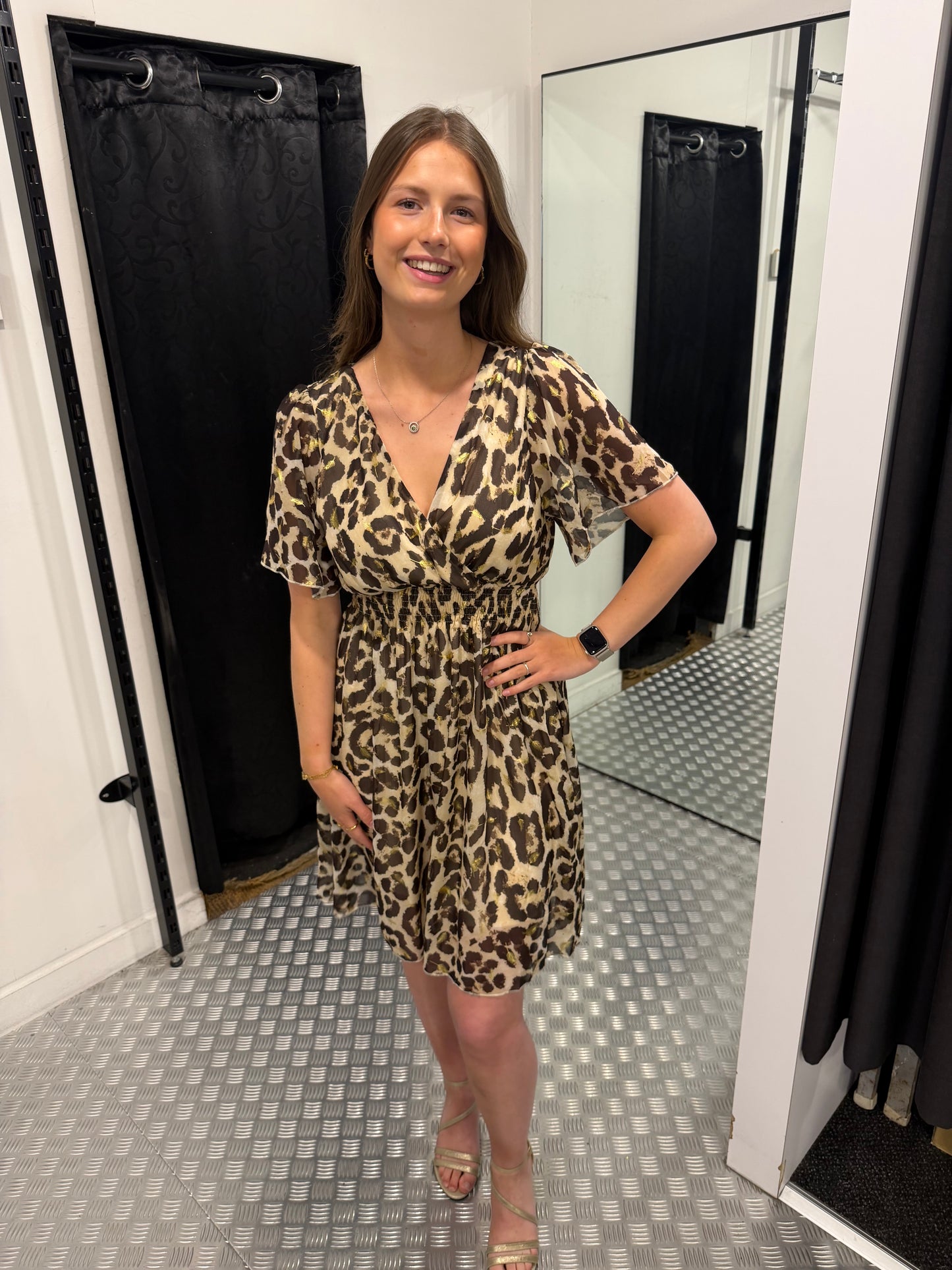 Panter midi summer dress