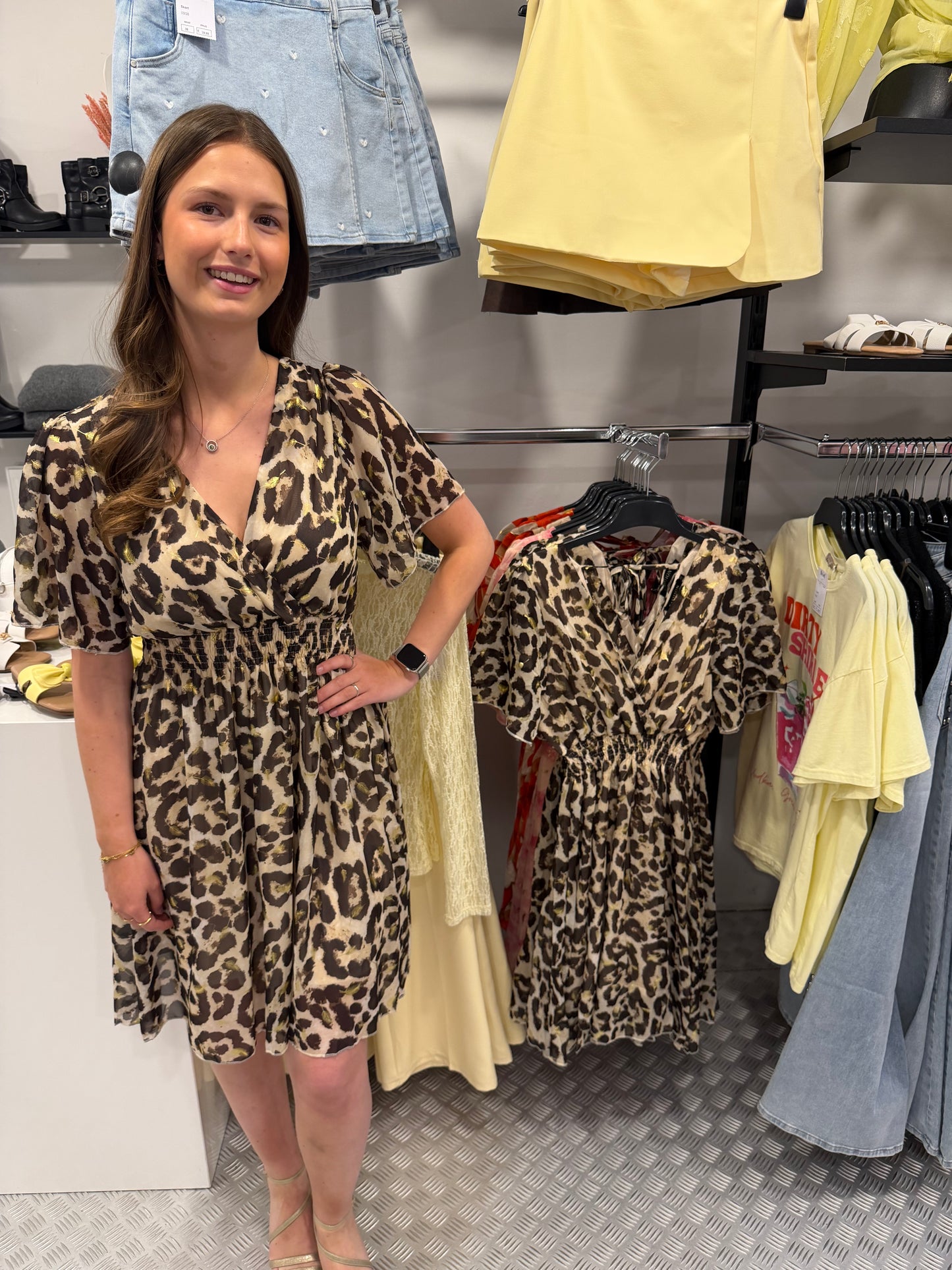 Panter midi summer dress