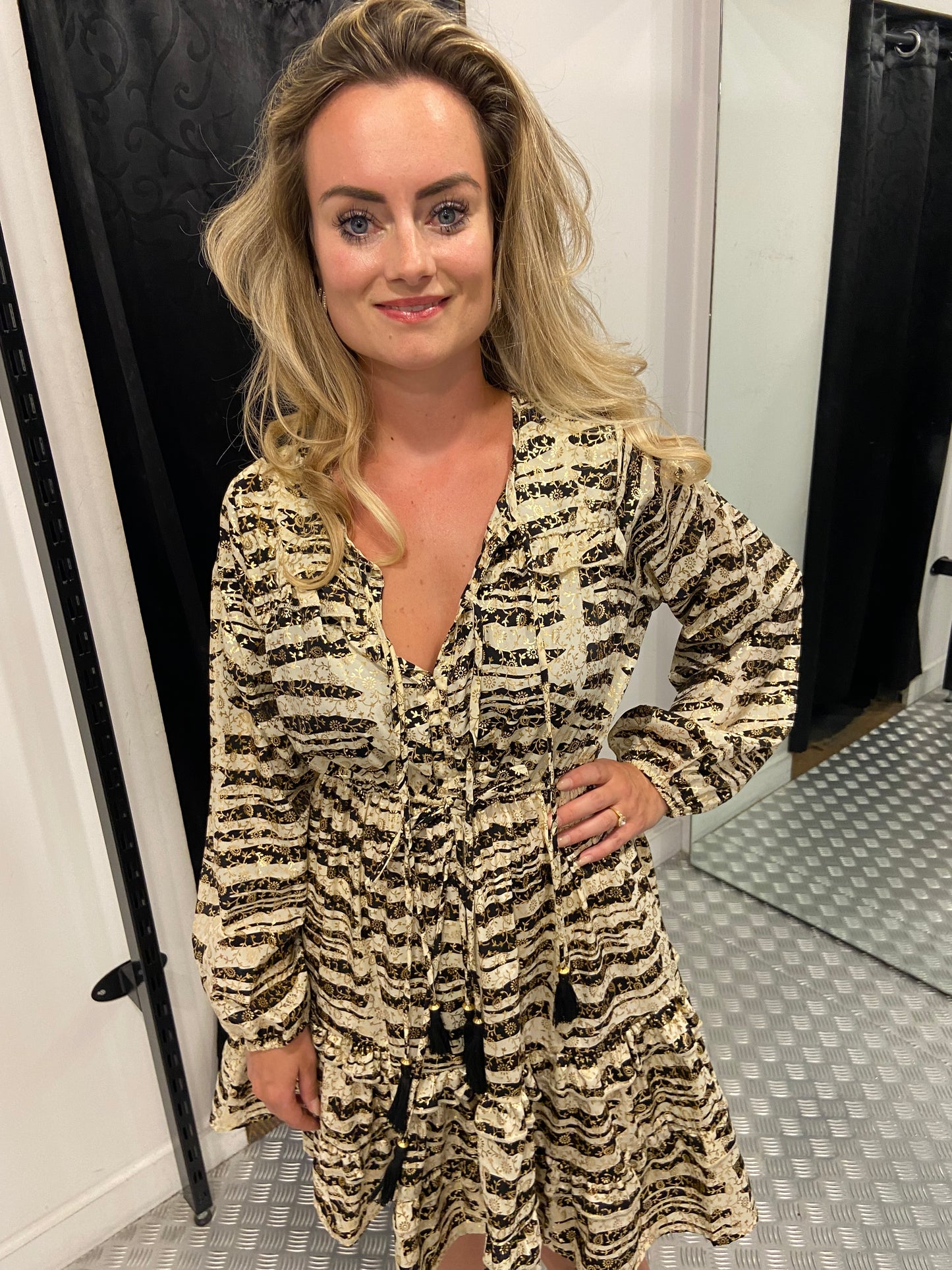 Golden Zebra Dress