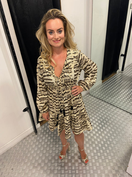 Golden Zebra Dress