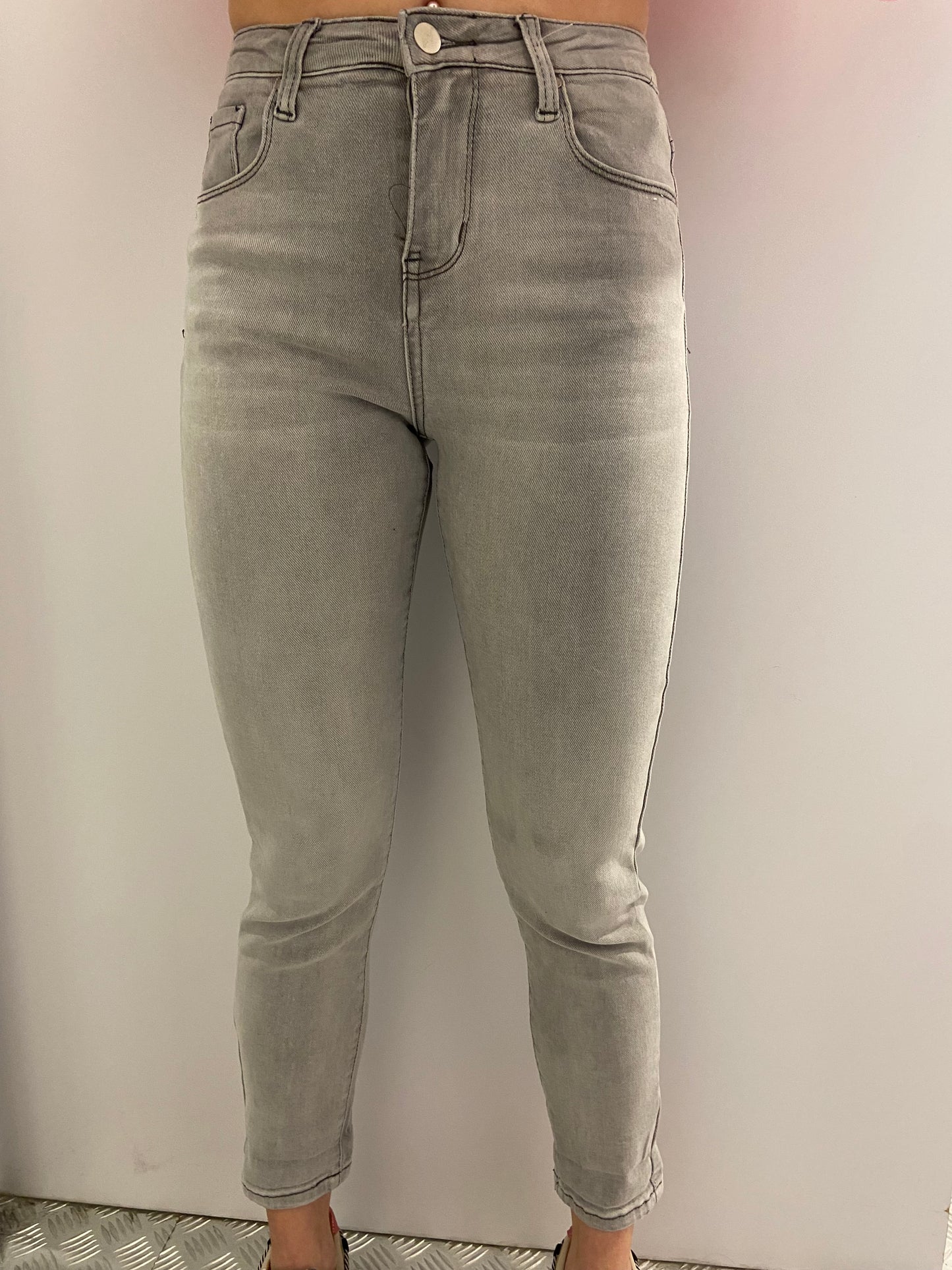 Lichtgrijze regular fit jeans HM