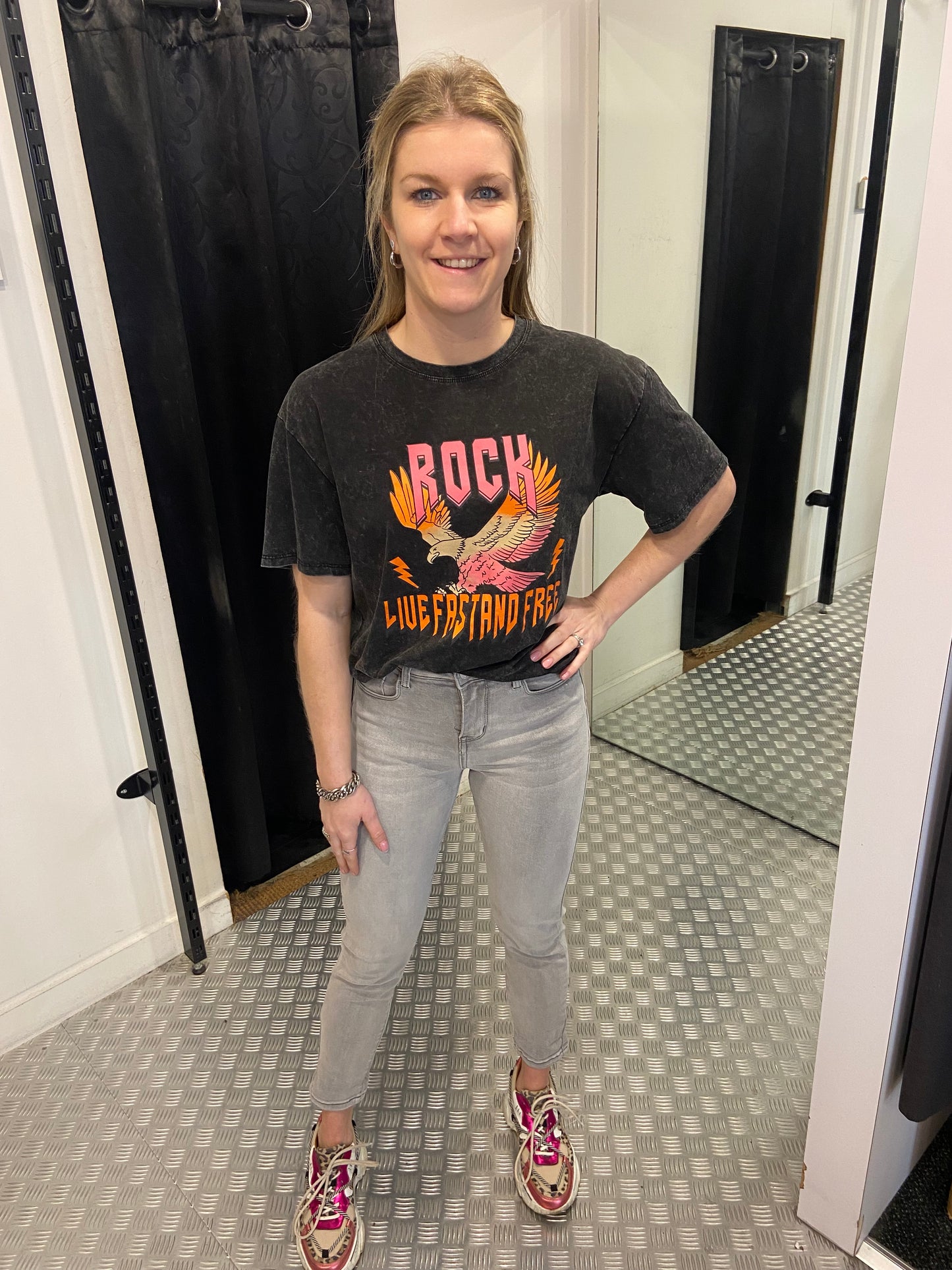 Lichtgrijze regular fit jeans HM
