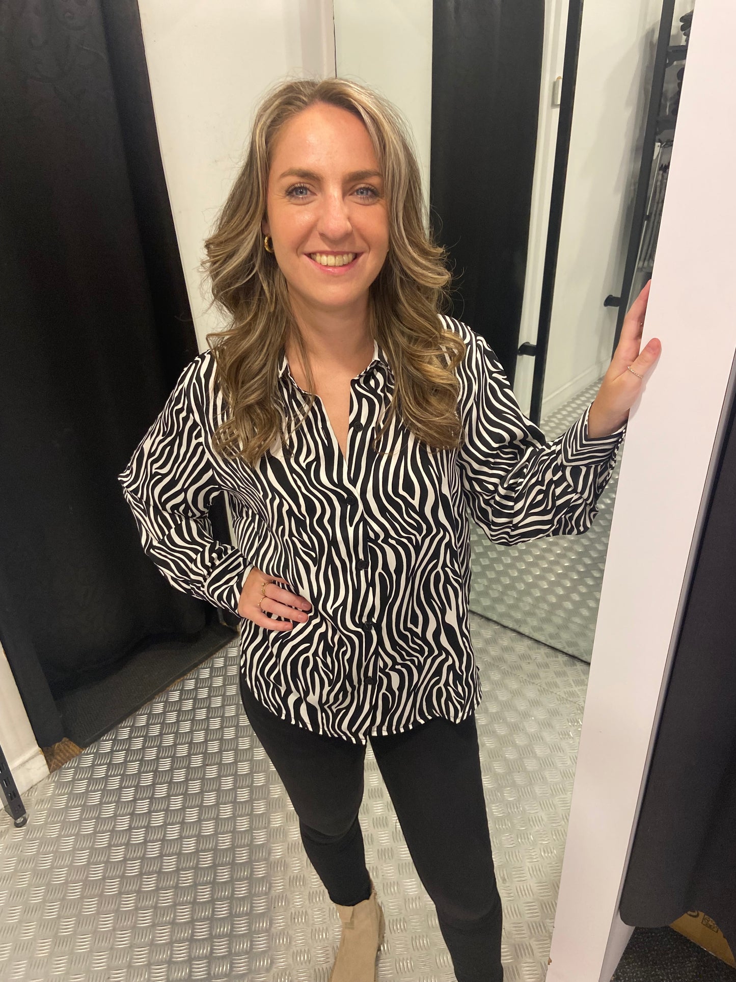 Zebra animal blouse
