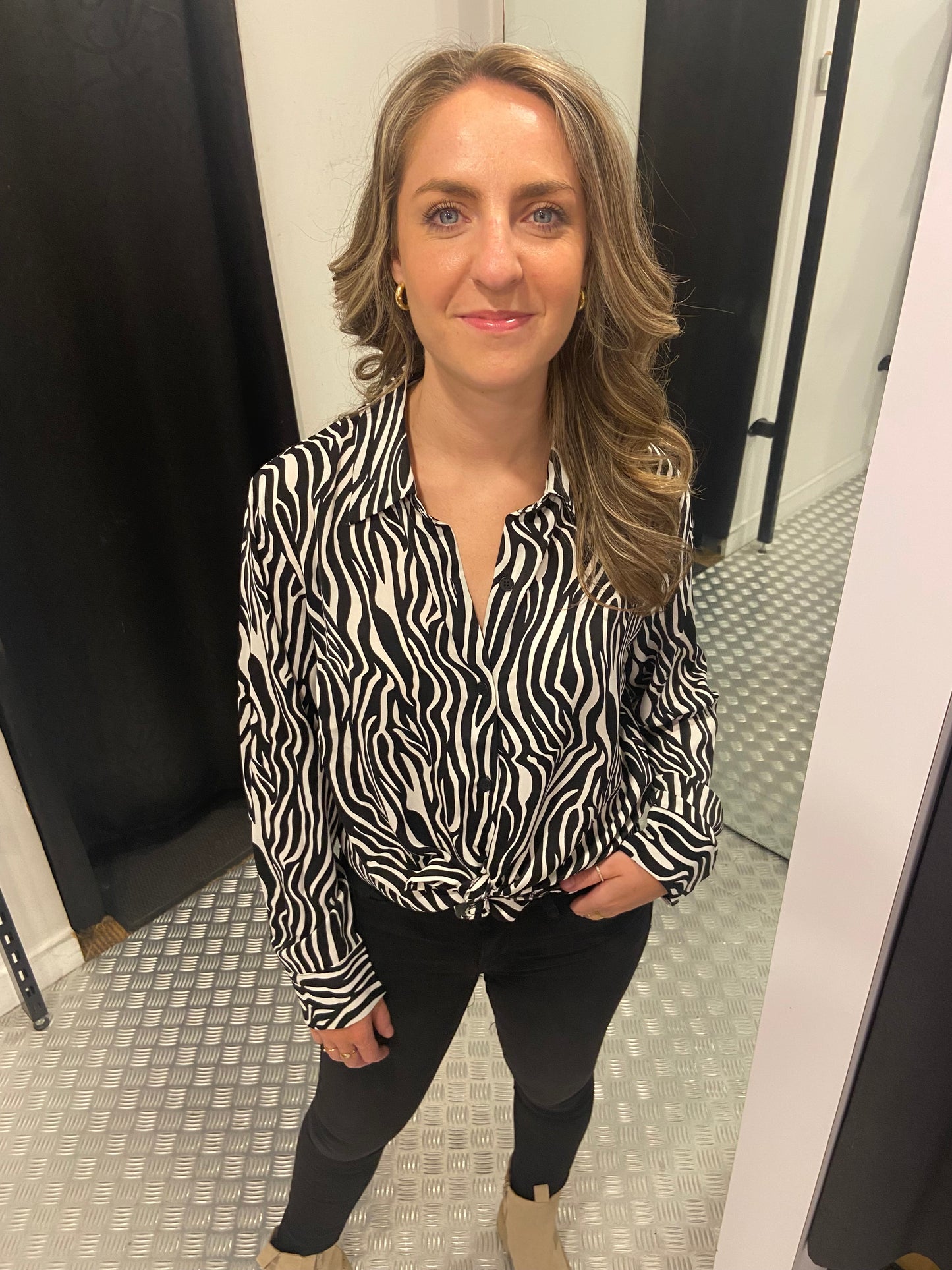 Zebra animal blouse