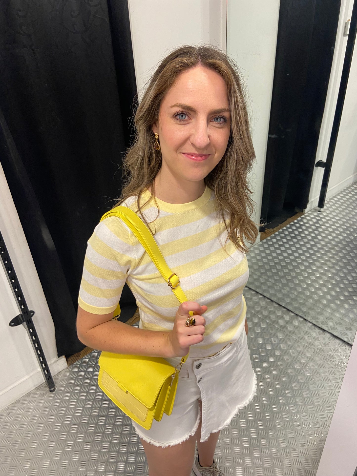Yellow striped top