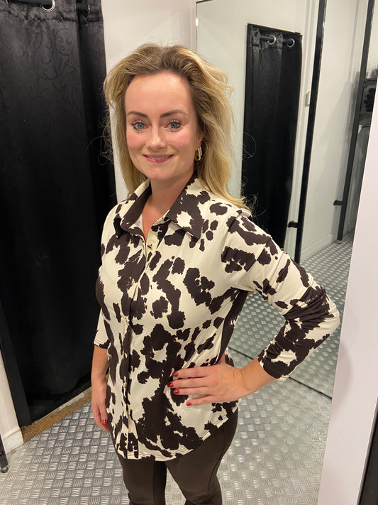 Cow travel blouse by swan