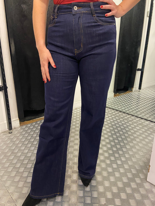 Wide leg dark denim HM