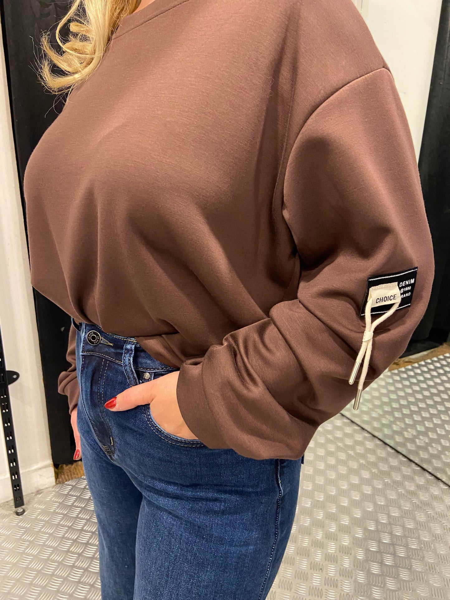 The brown choice sweater