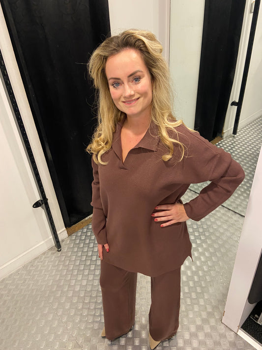 Bruine comfy set
