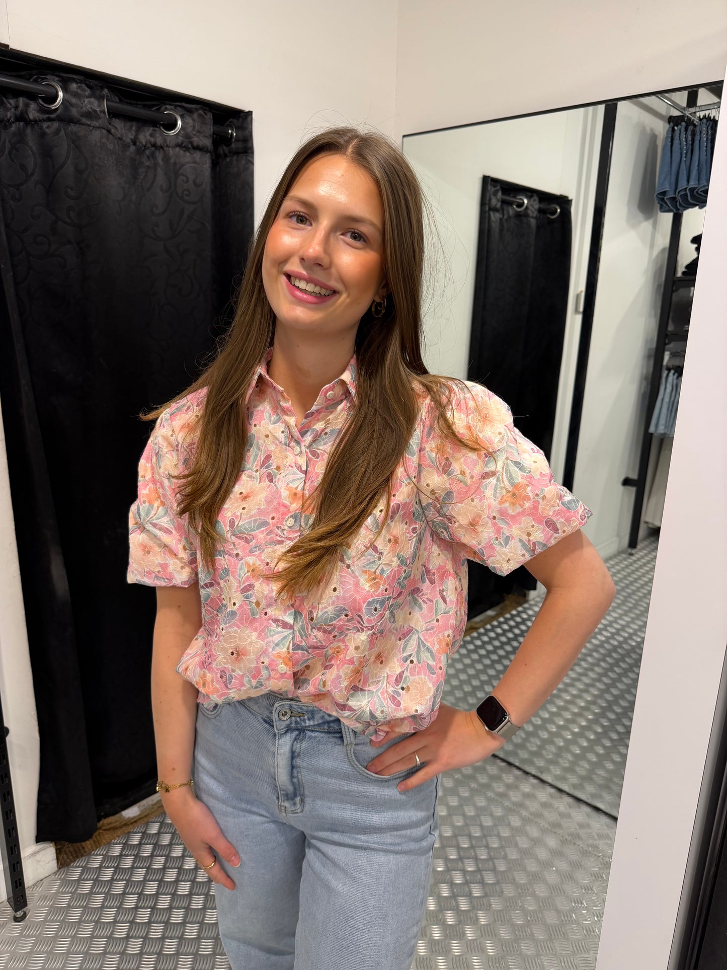 Flower candy blouse