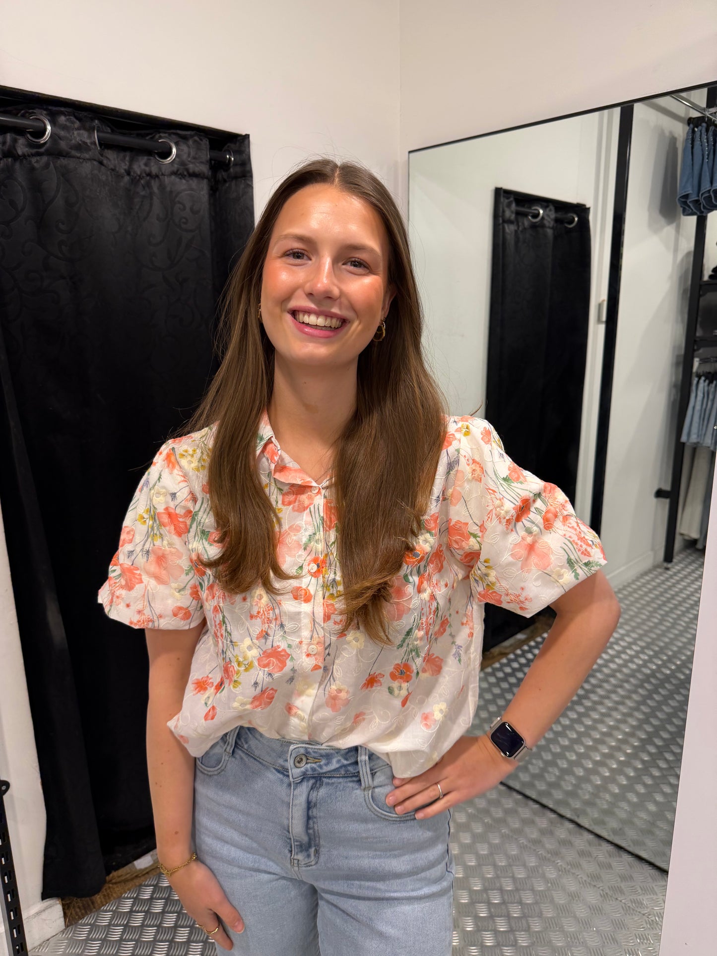 Spring flower blouse