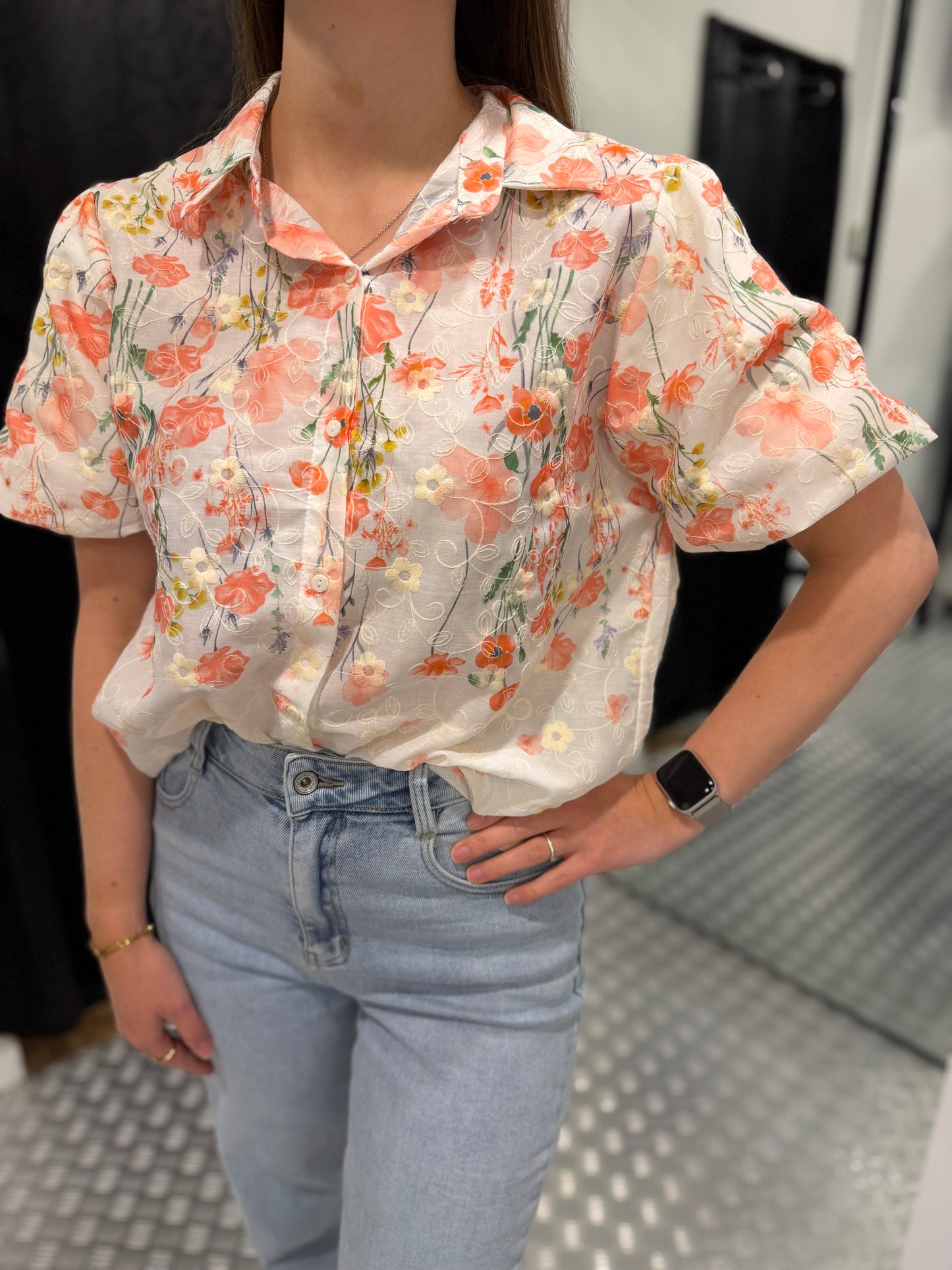 Spring flower blouse