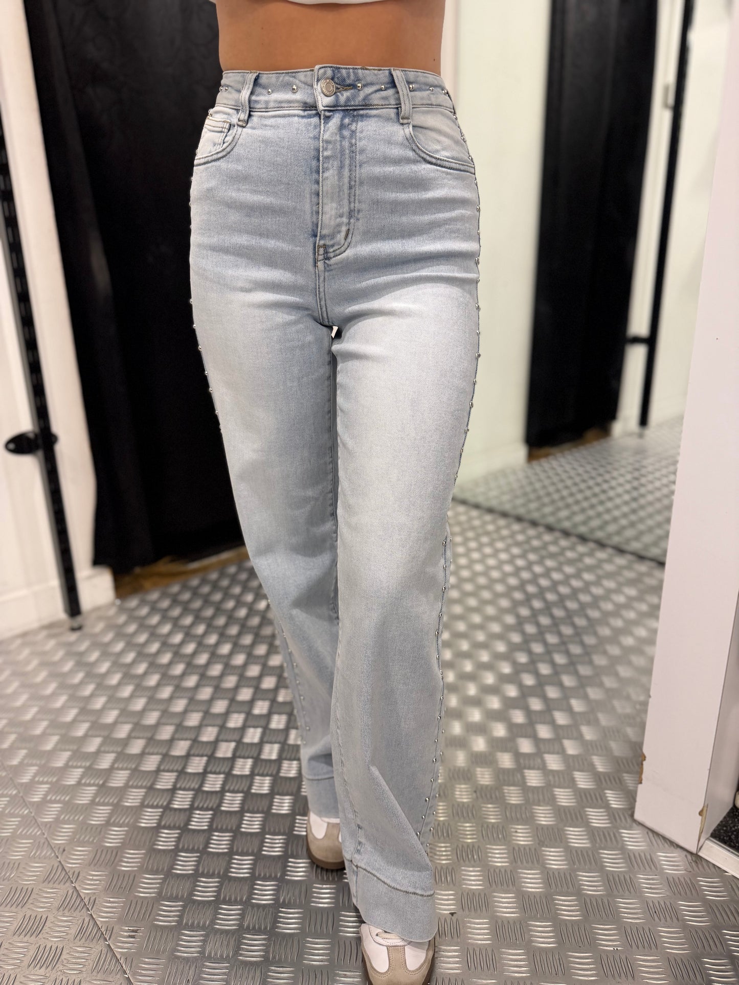 Studs jeans stretch laulia