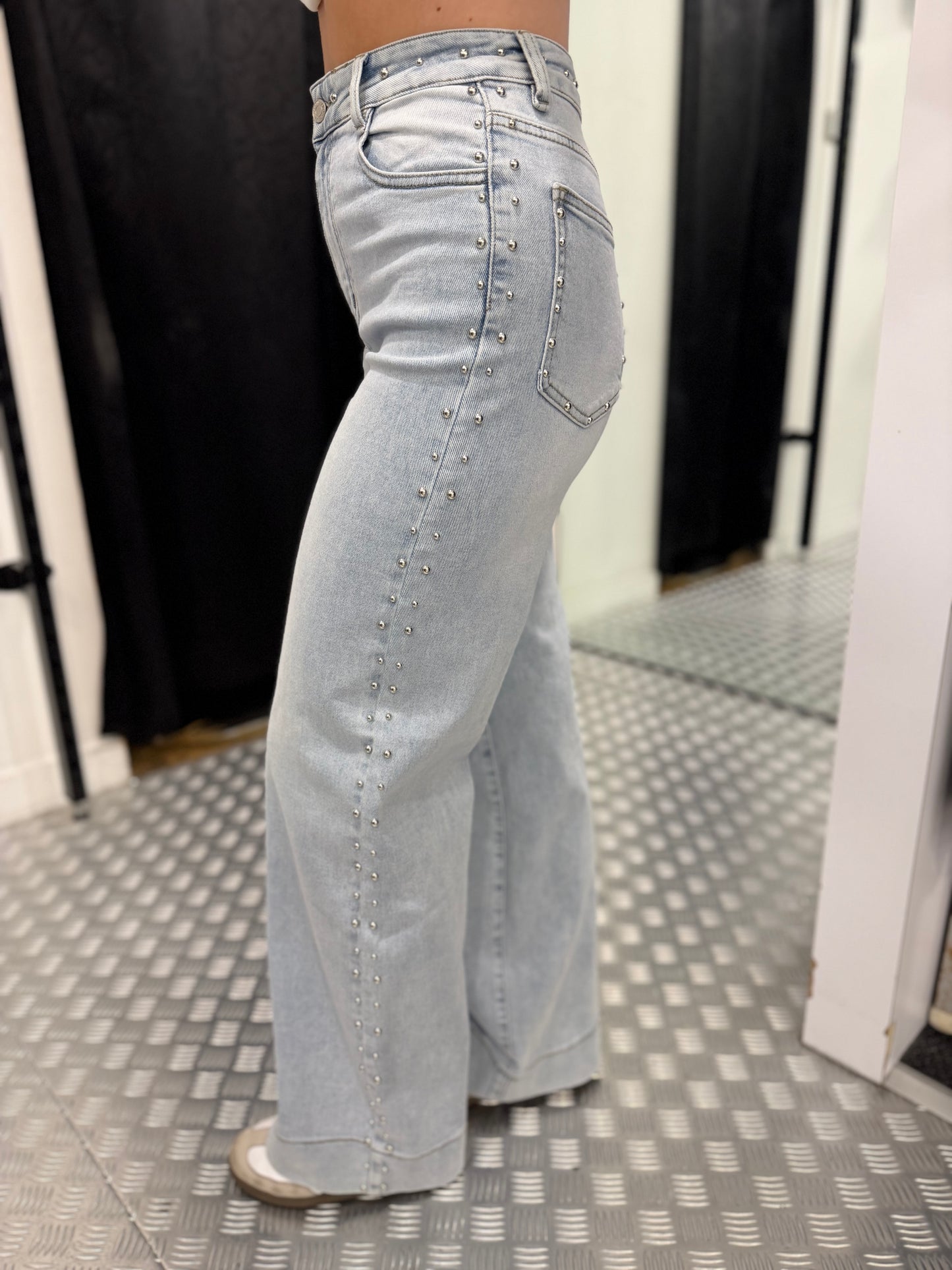 Studs jeans stretch laulia