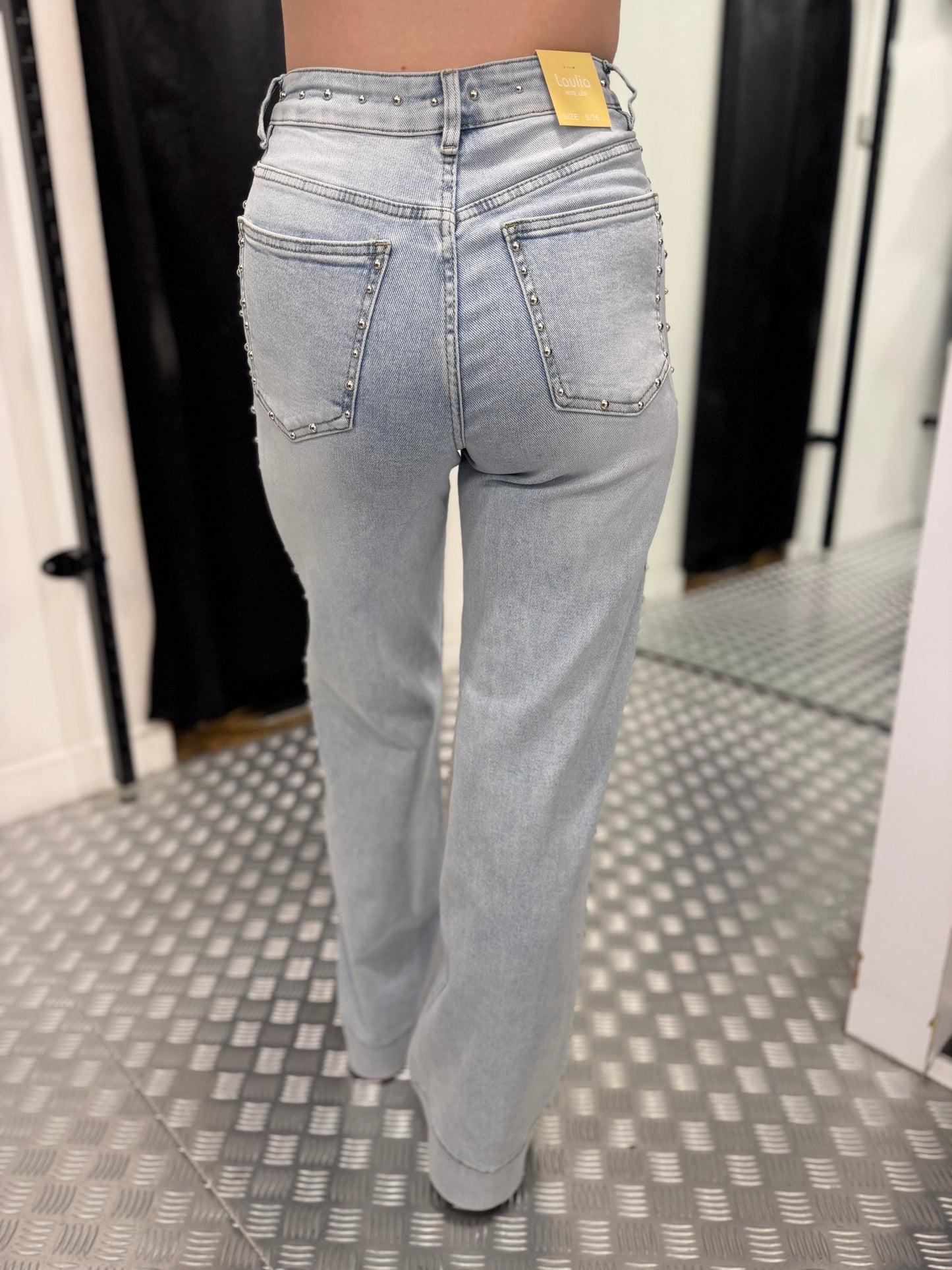 Studs jeans stretch laulia