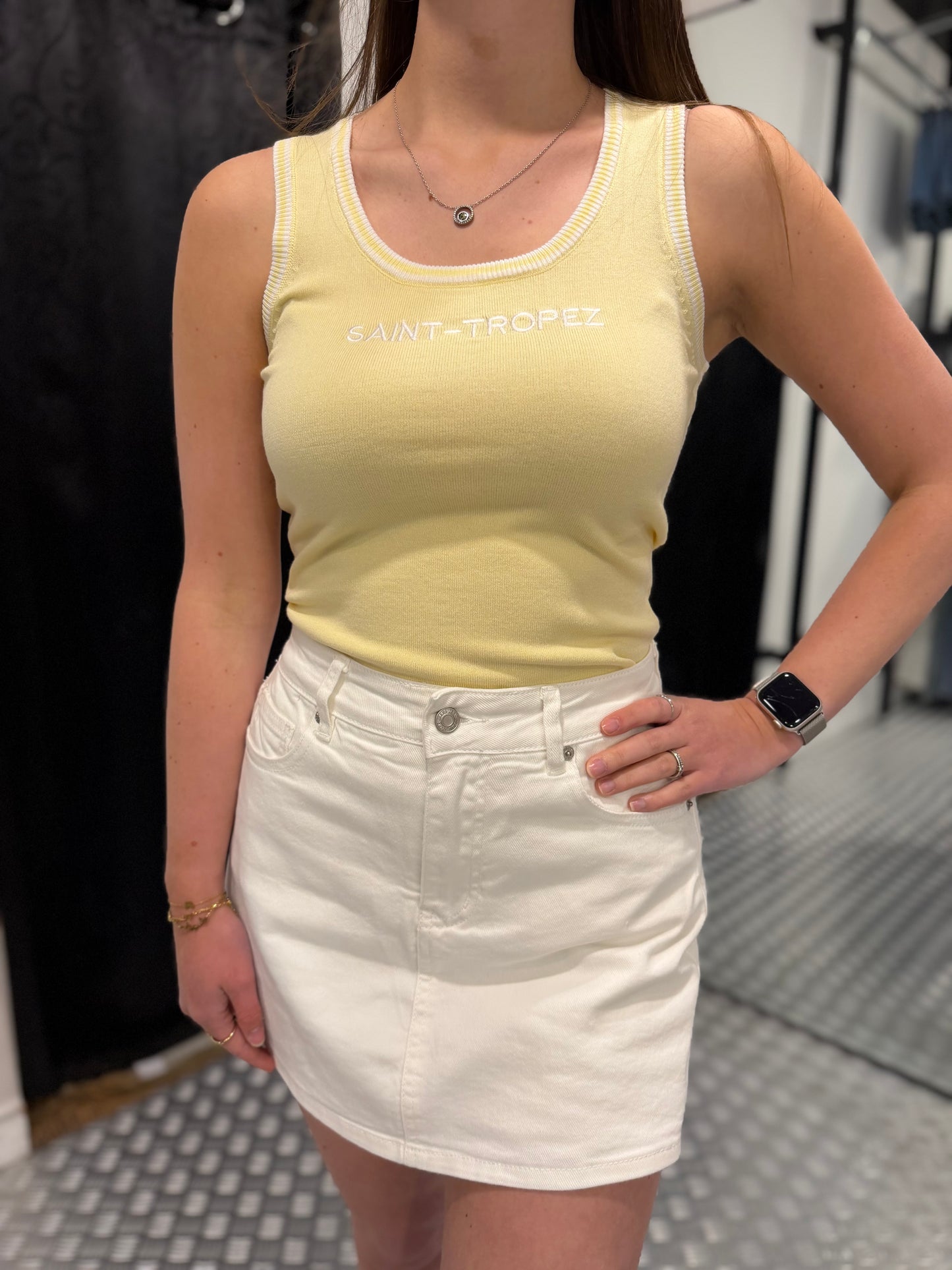 Gele st tropez summer top