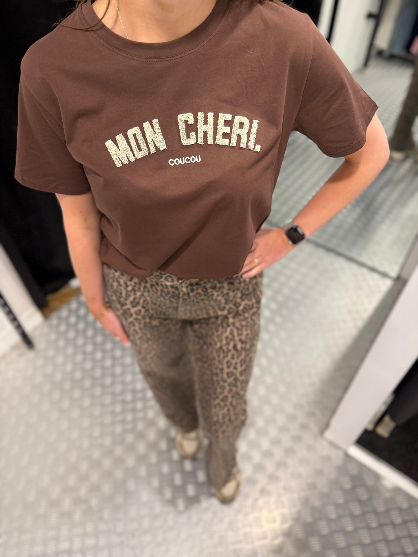 Beige tshirt Mon Cheri