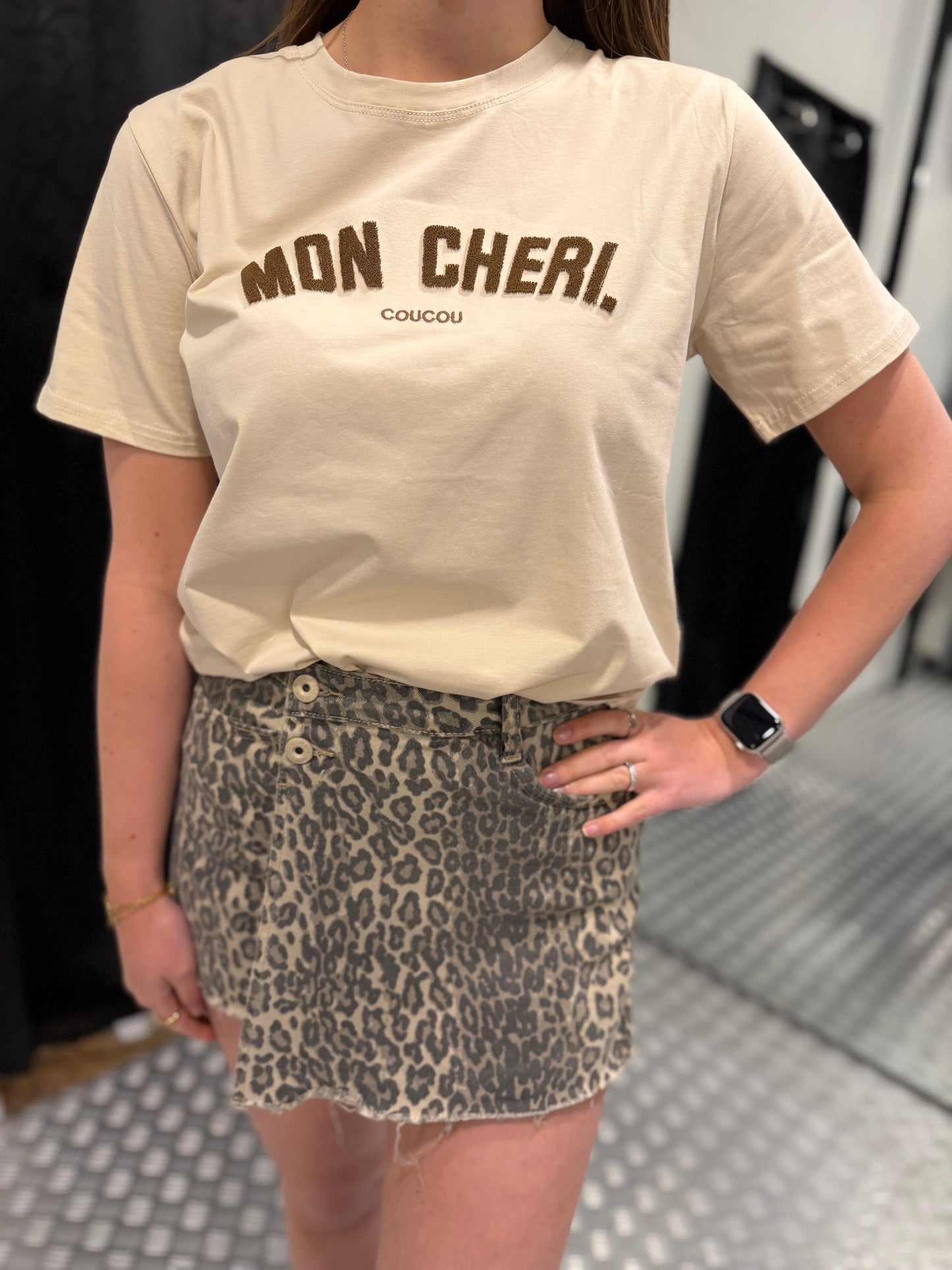 Beige tshirt Mon Cheri