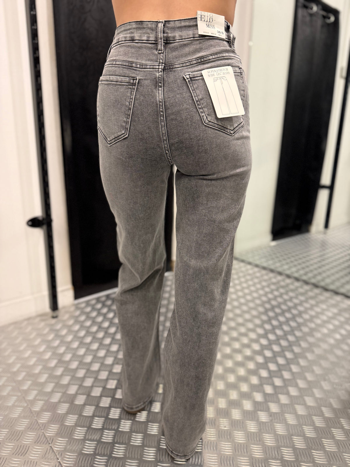 Grijze wide leg HM896
