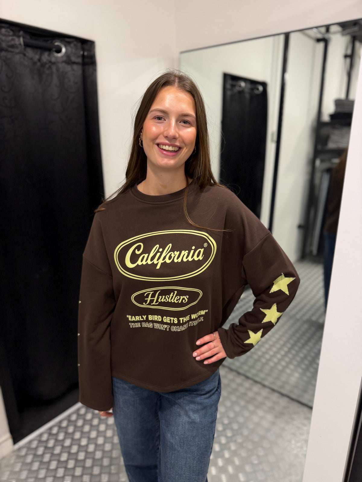 Brown california sweater