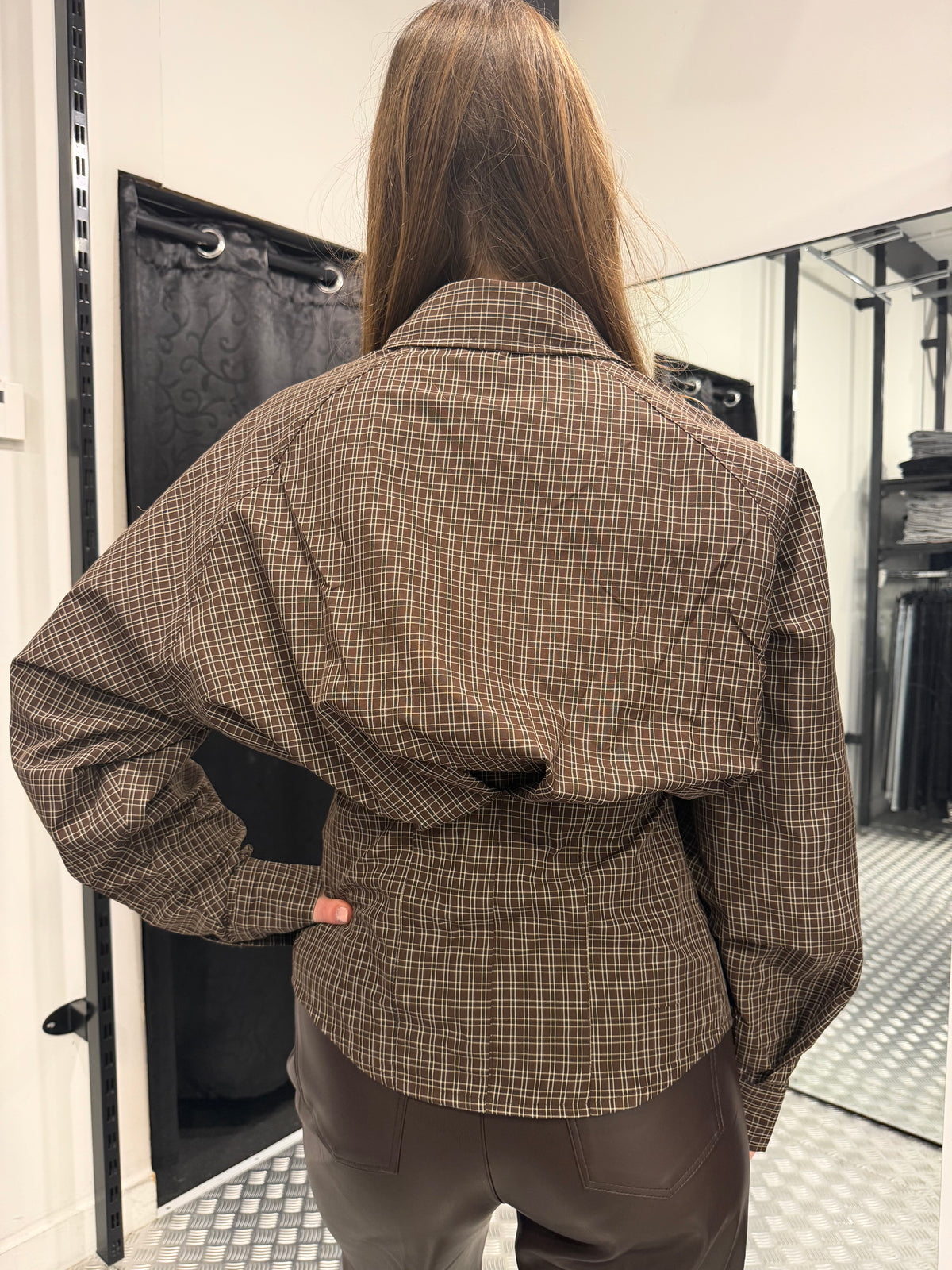 Getailleerde squared blouse