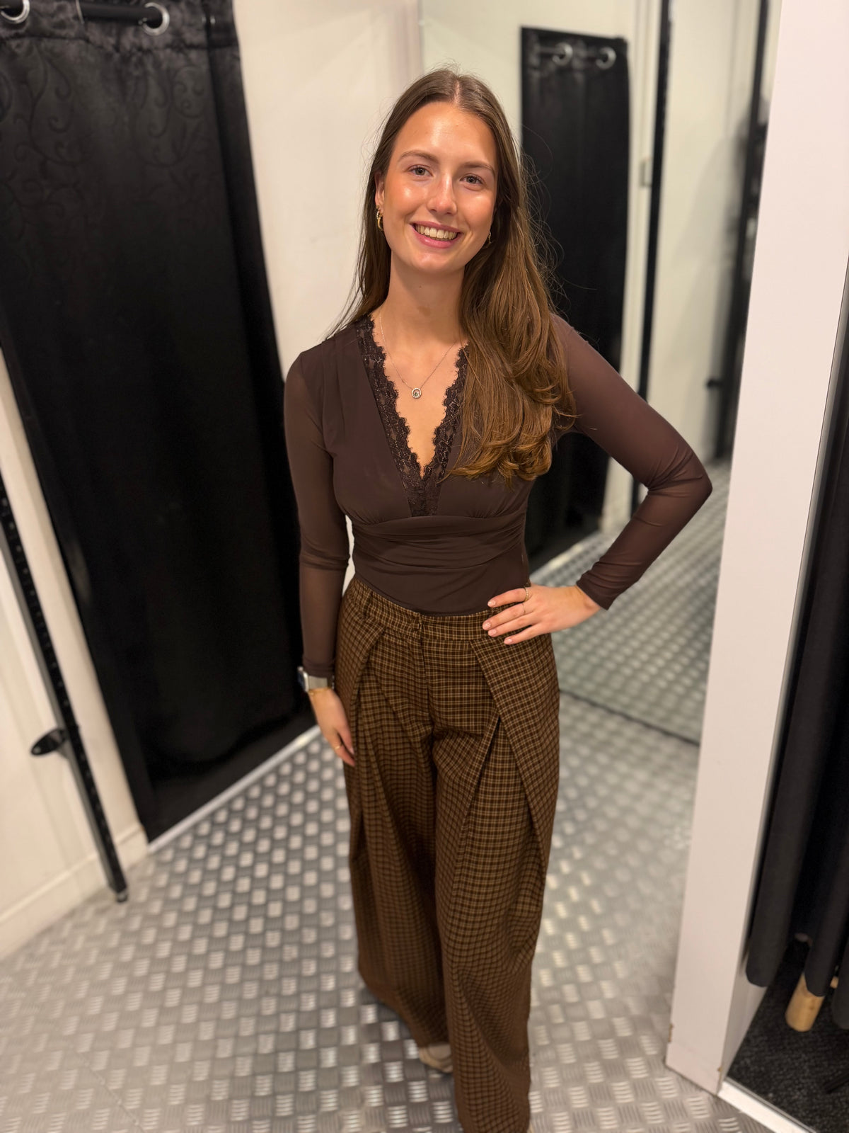 Squared loose fit pants