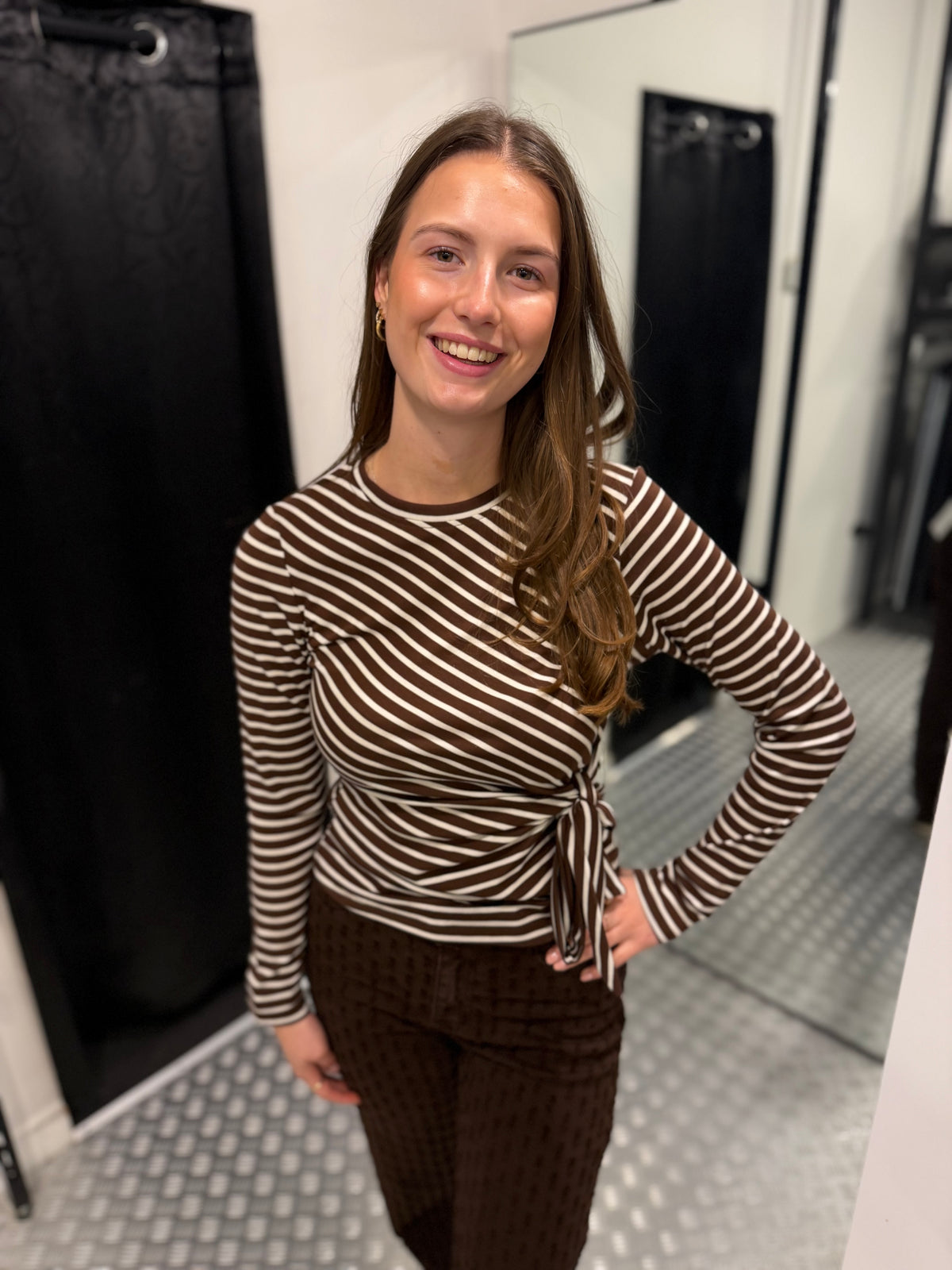 Striped dot top