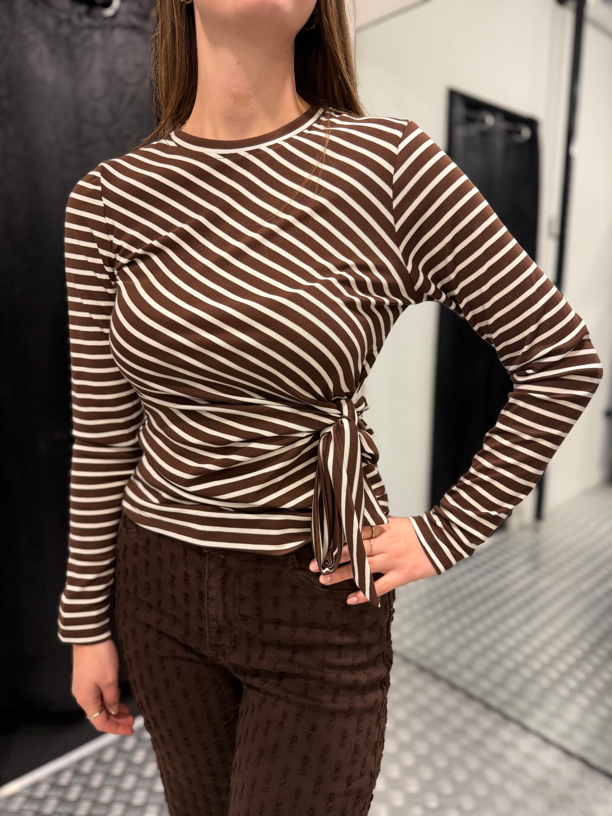 Striped dot top