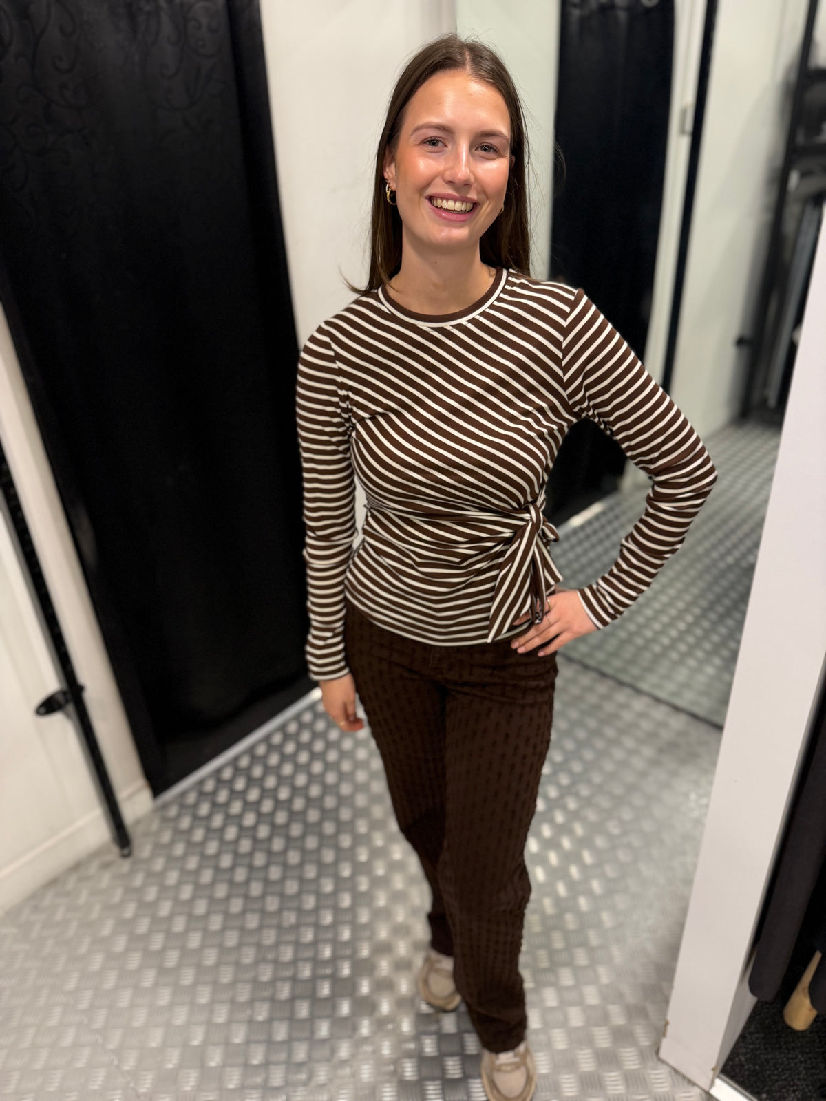 Striped dot top