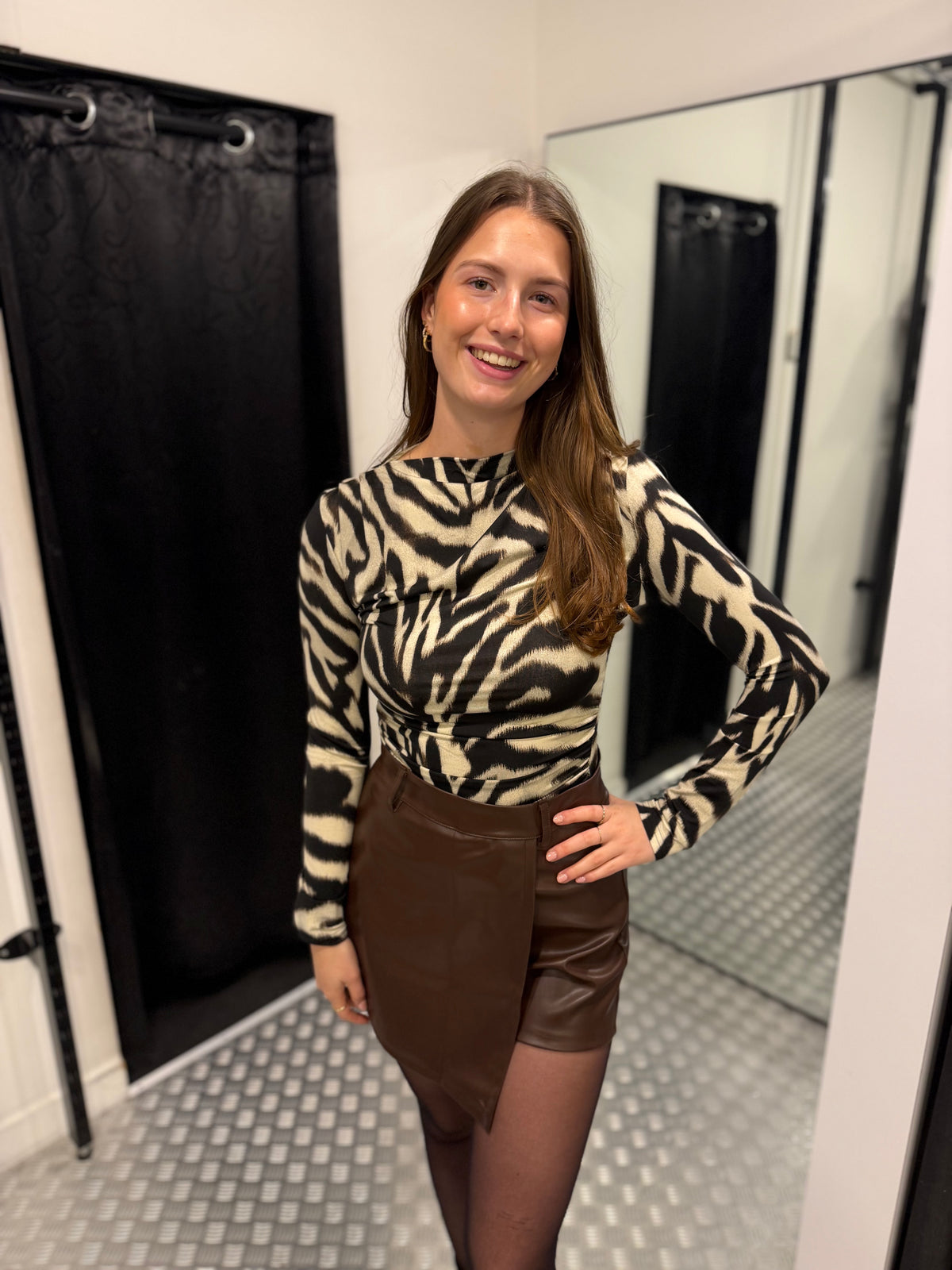 Zebra autumn top