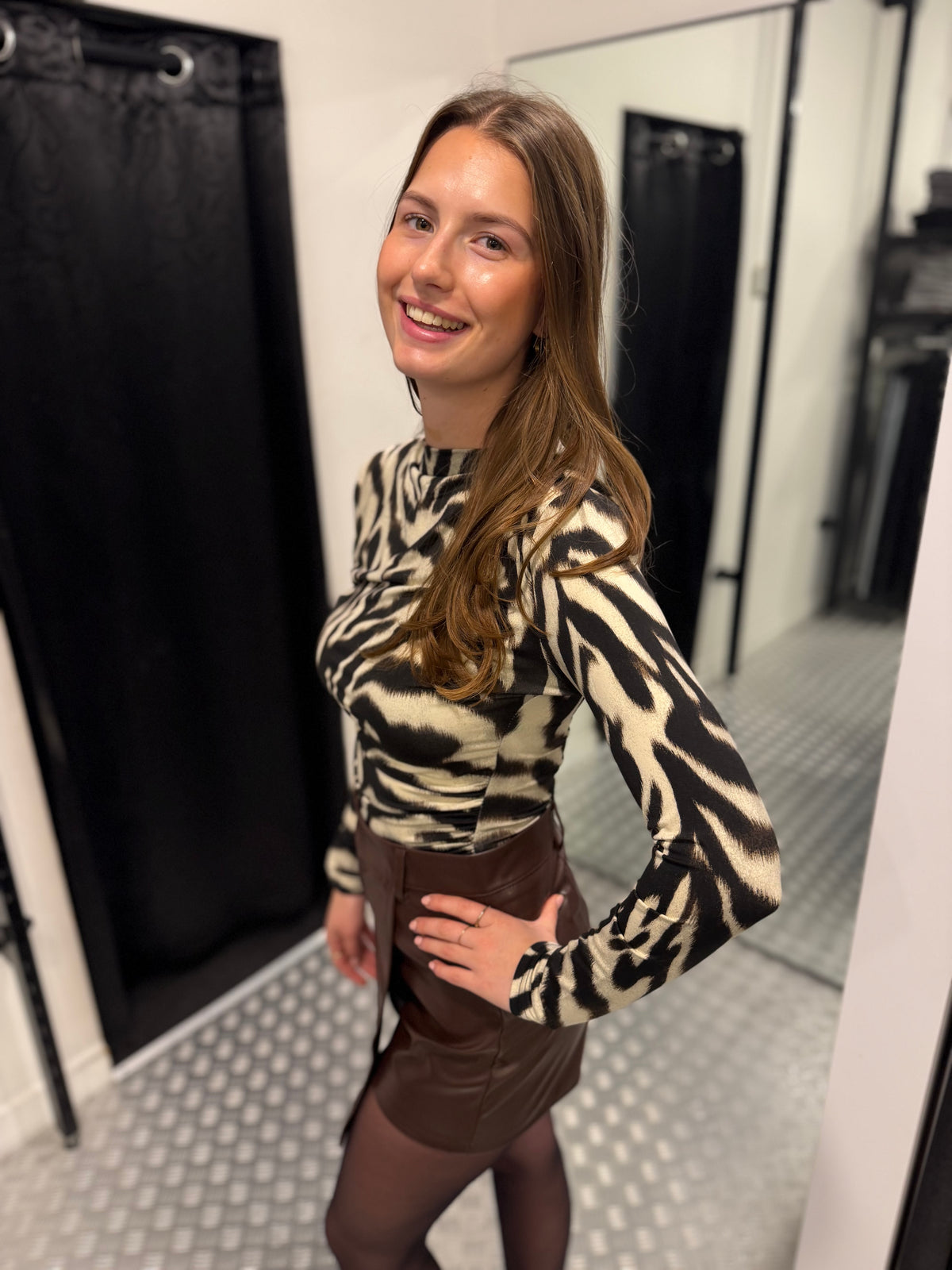 Zebra autumn top
