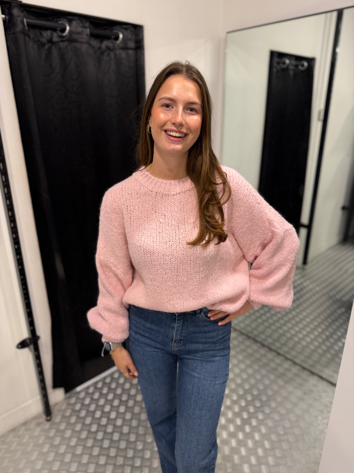 Pink knitted wear