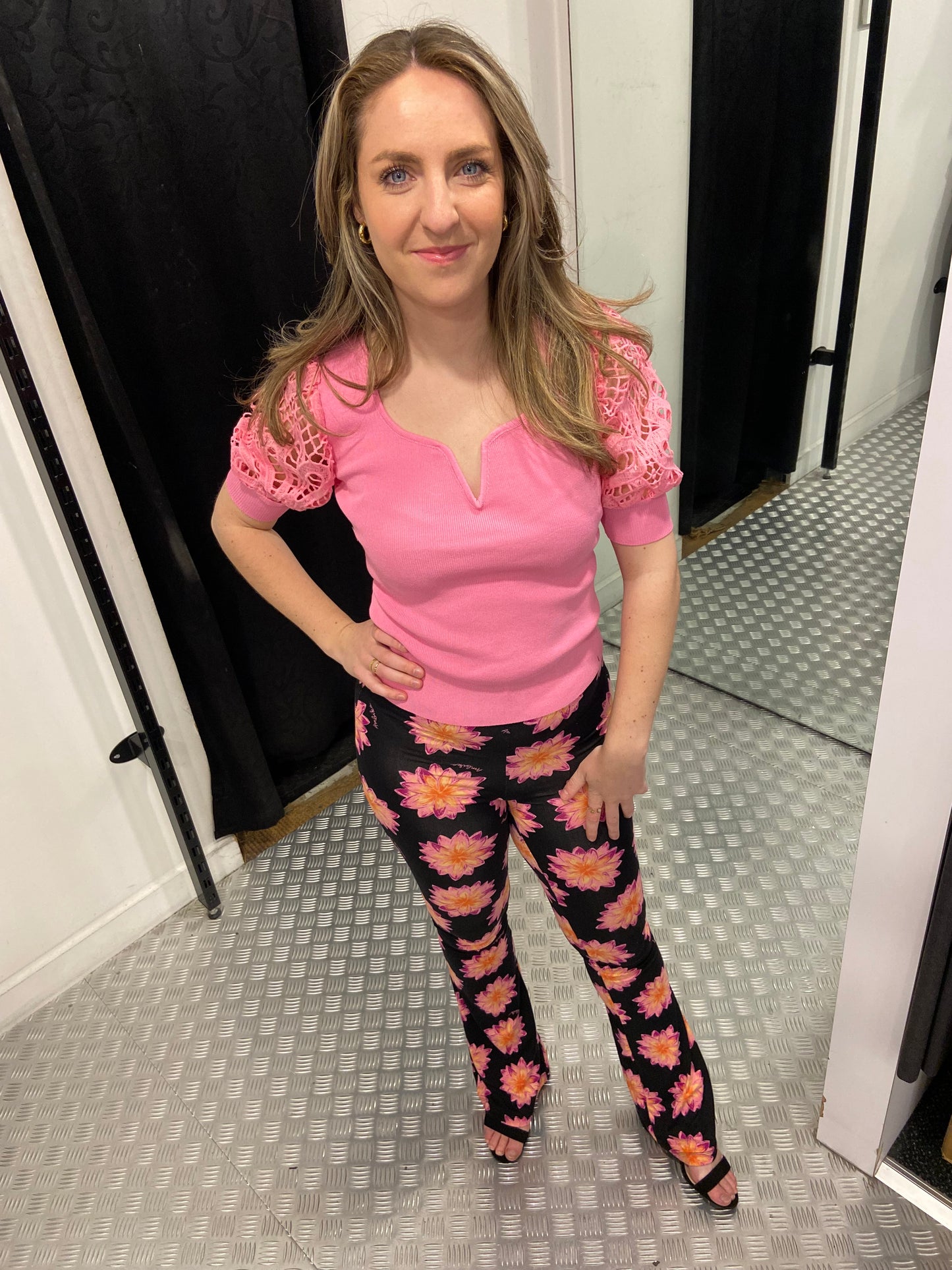 Selina top roze