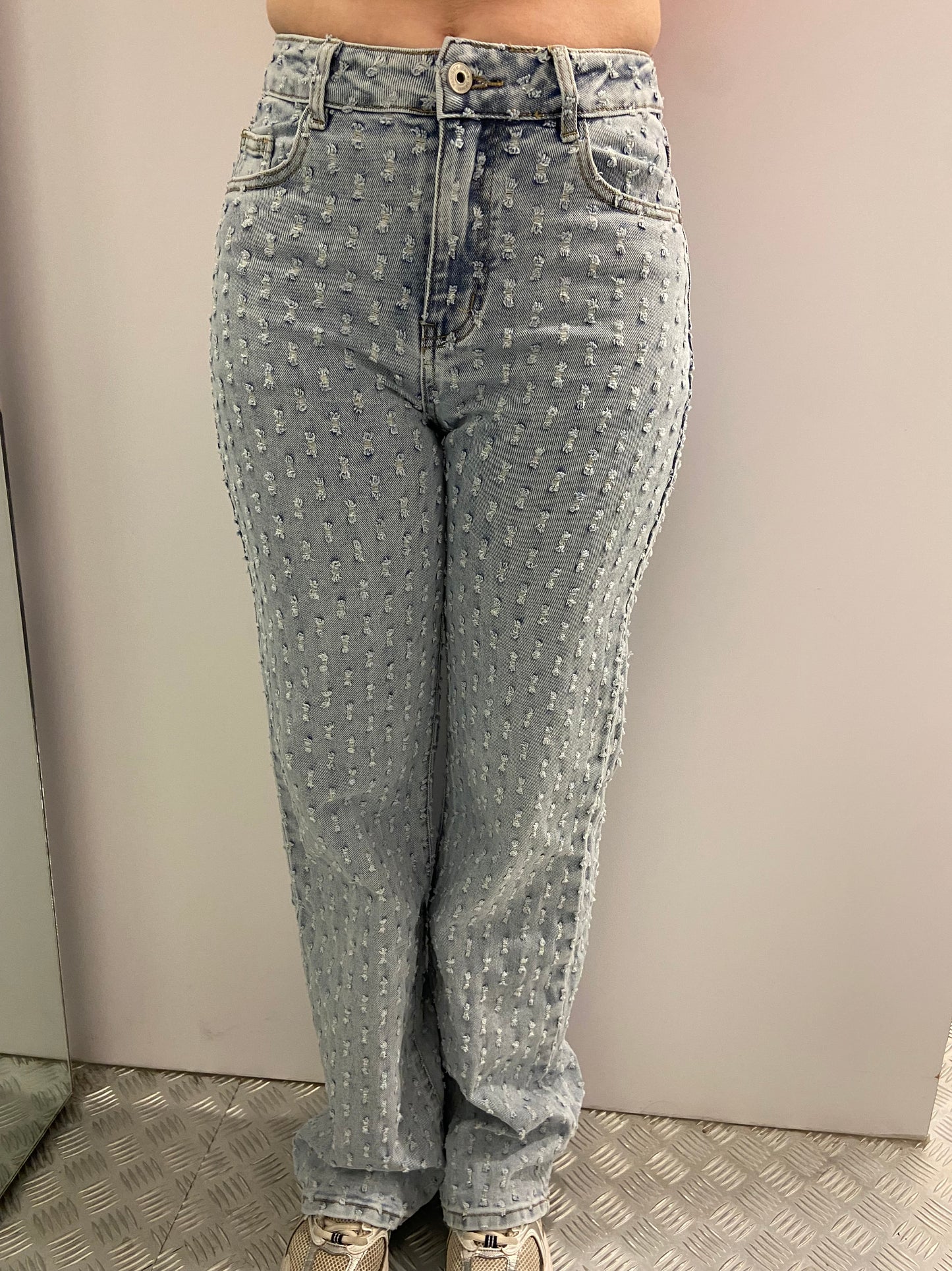 Wide leg strine jeans HM