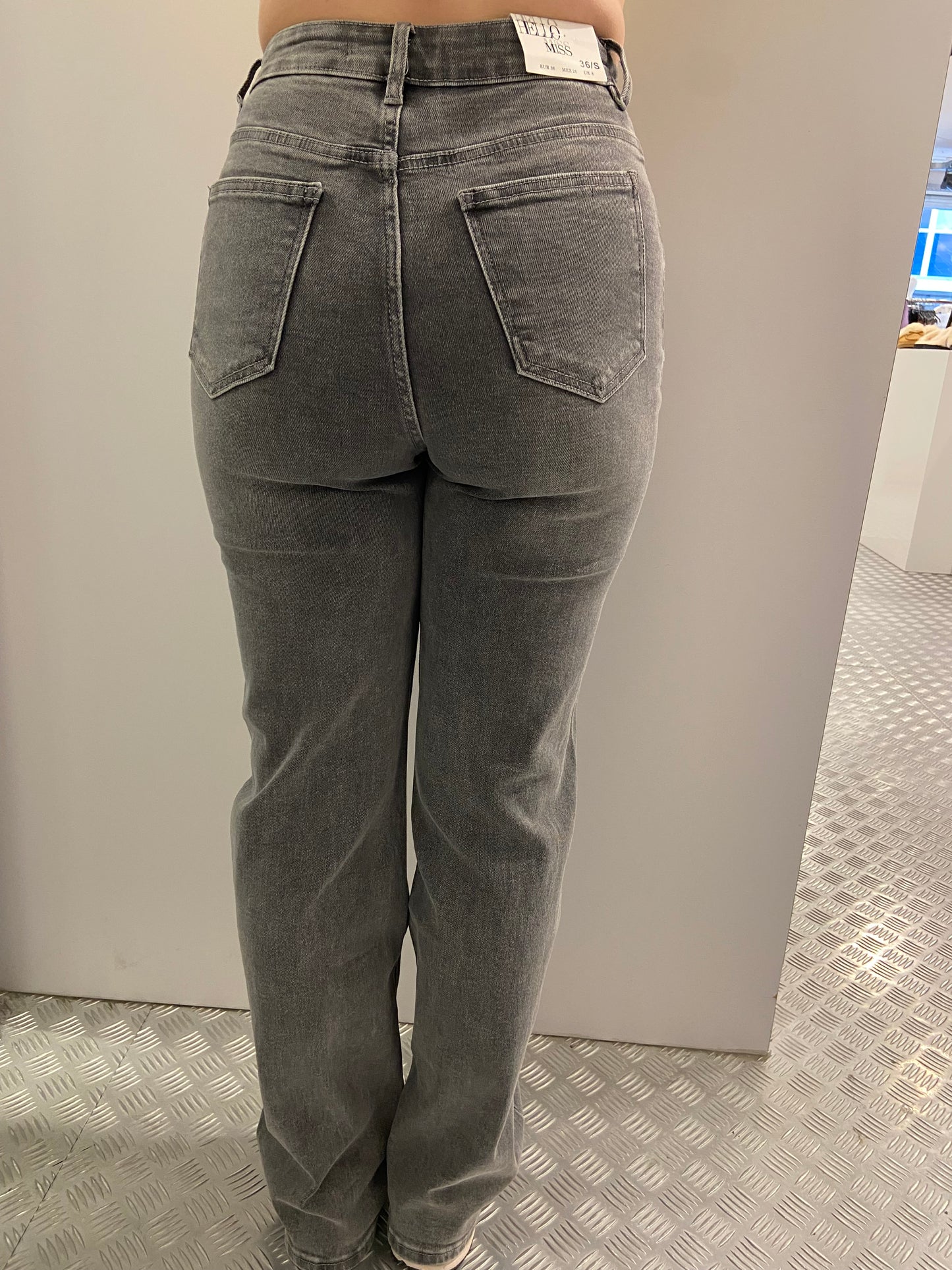 Grey wide leg Hello Miss