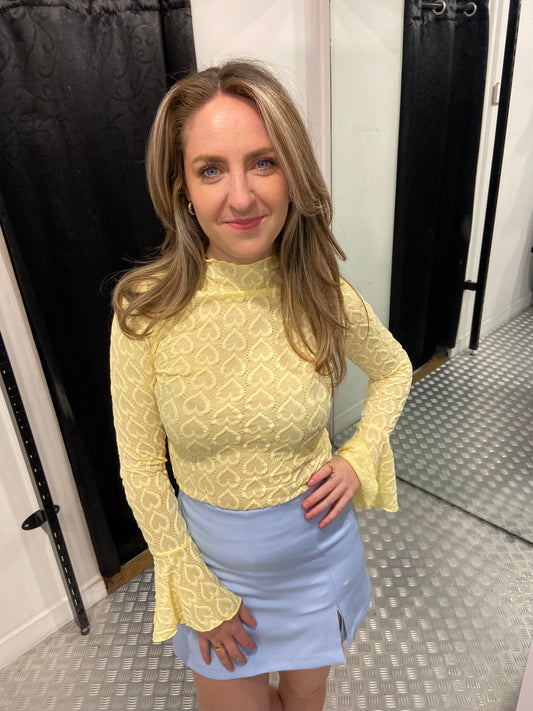 Blue chiquelle skort