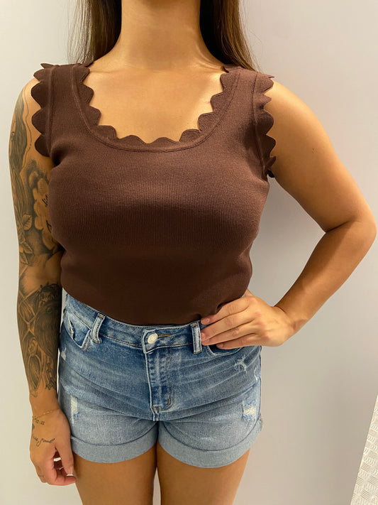Kathy denim short destroyed