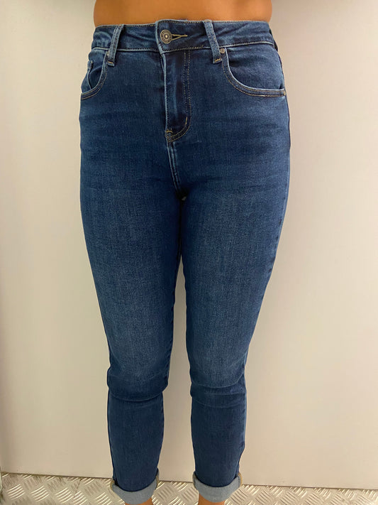 Donkerblauwe regular fit HM