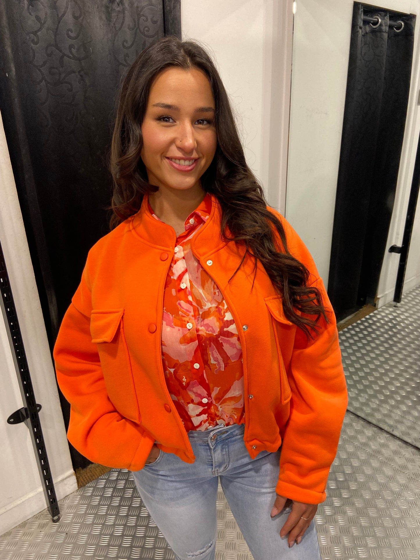 Oranje bomberjacket
