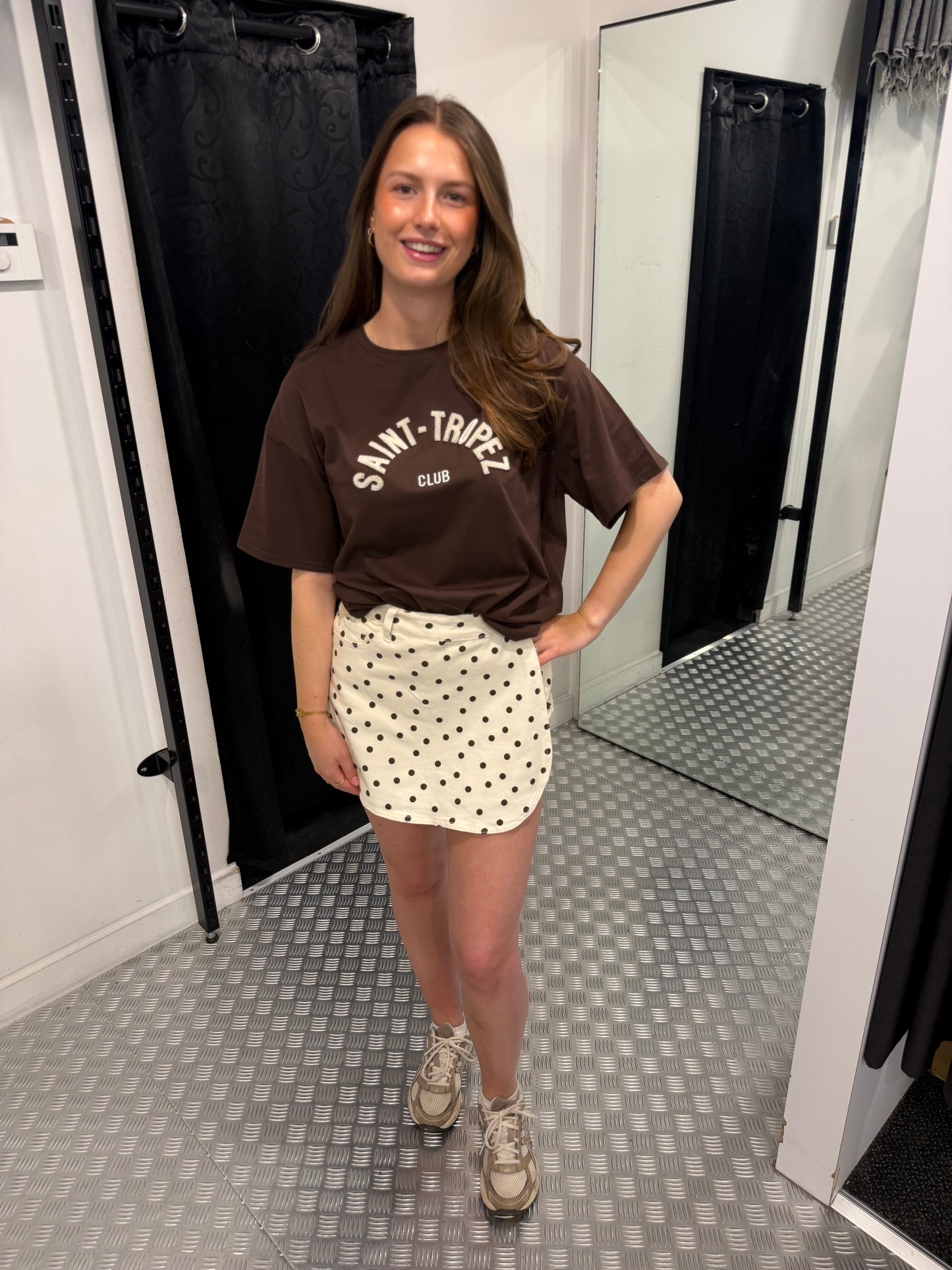 Brown tshirt Saint tropez oversized