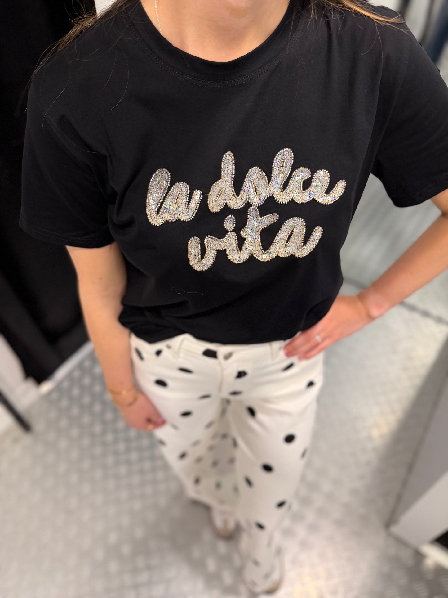 Dolce vita black tshirt